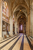 Innenansicht der Kathedrale von Saint Gatien, Touren, Indre-et-Loire, Zentrum, Frankreich, Europa