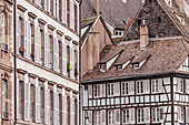 Alte Häuser in La Petite Frankreich, Straßburg, Bas Rhin, Elsass, Frankreich, Europa