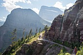 Traveling throughout Montana National Glacier Park.
