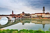 Pietra bridge, Verona, Veneto region, Italy.