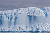 Sculpted iceberg at Booth Island, Antarctica.