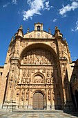 Facade, Saint Stephen's Convent, Salamanca, UNESCO World Heritage Site, Spain