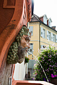 Shield keeper fountain, Ettlingen, Black Forest, Baden-Württemberg, Germany