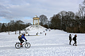 Winters day, Monopteros, Englischer Garten, Munich, Upper Bavaria, Bavaria, Germany