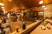 Interior of famous Tonkatsu Restaurant Tonki in Meguro, Minato-ku, Tokyo, Japan