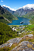 Geirangerfjord, Cruise Ship, Fjord, Mountains, Romsdal, Norway, Europe
