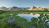 Nameless lake near the Schminkopf, Radstädter Tauern, Salzburg, Austria