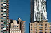 8 Spruce Street skyscraper, Manhatten, New York City, New York, USA