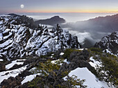 View from Pico de la Cruz, Caldera de Taburiente, island of La Palma, Canary Islands, Spain