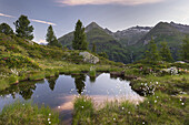 Blick vom Hirschbichl ins Defereggental, Hutner (2885m), Hohe Tauern, Osttirol, Tirol, Österreich