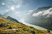 Grimselsee, Schreckhorn, Grimselpass, Berner Oberland, Schweiz