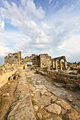 Die römische Straße. Hierapolis Altes Griechenland. Kleinasien. Truthahn.