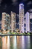 Panama Skyline Waterfront Gebäude Gebäude av Balboa