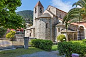 San Paragorio Church, Noli, Province of Savona, Liguria, Italy.