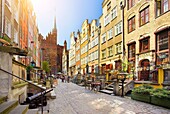 Mariacka Street, Old Town in Gdansk, Poland.