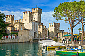 Scaliger Castle, Sirmione, Garda Lake, Lombardy, Italy.