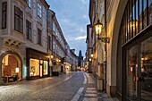 Dawn in Prague old town, Czech Republic.