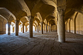 'Columns in the Shabestan or Prayer Hall of Vakil Mosque; Shiraz, Fars Province, Iran'