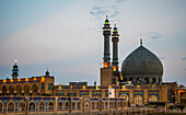 'Dome of the Great Mosque at dusk; Qom, Iran'
