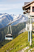 Tram nearing the top at Alyeska, Girdwood, Southcentral Alaska, USA