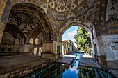 'Pool in the Qajar pavilion in Fin Garden; Kashan, Esfahan Province, Iran'