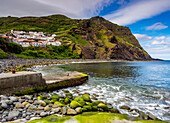 View of the Vila do Corvo, Corvo, Azores, Portugal, Atlantic, Europe