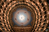 La Fenice opera theater, Ceiling, Venedig, Venezia, Venice, Italia, Europe