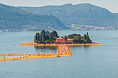 The Floating Piers in Iseo Lake , Italy, Europe