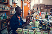 Africa, Malawi, Lilongwe district, Dedza pottery, Pottery industry