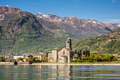 The Church of Santa Maria Del Tiglio and San Vincenzo, Gravedona, Lake Como, Lombardy, Italy