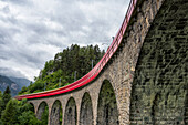 Bernina express , Grigioni, Switzerland Long exposure of Bernina Express over viaduct