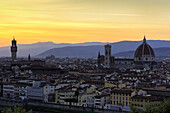 Florence, Tuscany, Italy Cathedral Santa Maria del Fiore at sunset