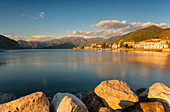 Iseo at Sunset, province of Brescia, Iseo lake, Italy
