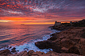 Europe, Italy, Boccale Castle at Sunset, province of Livorno, Tuscany