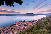 Europe, Italy, Iseo lake at dawn, province of Bergamo