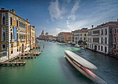 Accademia Bridge, Venice, Italy, Boats on Canal Grande