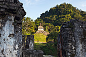 Temple of the cross, Palenque archeological site, Palenque National Park, Chiapas, Mexico