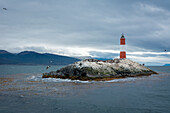 Argentina, Patagonia, Tierra del Fuego National Park, Ushuaia, Beagle Channel, Les Eclaireurs Lighthouse