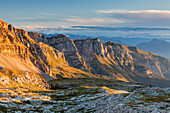 Grost? pass, Adamello Brenta natural parkdi Brenta, Trentino Alto Adige, Italy, A view of Brenta dolomites from Grost? pass