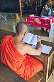 Tra Vinh, Mekong Delta, Southern Vietnam, Khmer Krom monks at school