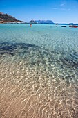 Cristal water at Aranci bay, Sardinia, Italy