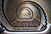 Riga, Latvia, Europe, The wonderful staircase of Art Nouveau Museum