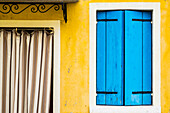 Burano, Venice, Veneto, North East Italy, Europe, Colored facade in Burano