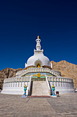 Leh, Ladakh, North India, Asia, Shanti Stupa