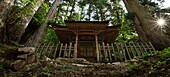 A building in the Okunoin temple complex in central Japan, on mount Koya