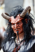 France, Seine et Marne (77). Provins. Medieval festival, Character disguised as a monster