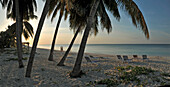Caribbean, Cuba, Pinar del Rio, Archipielago de los Colorados, Cayo Levisa, beach, sunset