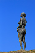 'France, Northern France, Gravelines. Jardins de l'Arsenal. Sculpture ''Look-out'' by Charles Radenne'