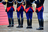 France, Paris, The Republican Guard band in front of the Ministry of Foreign Affairs during the European Heritage Days, 2014 edition