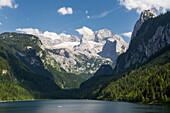 Lower Lake Gosausee and Mount Dachstein, Gosau, Salzkammergut, Upper Austria, Austria, Europe